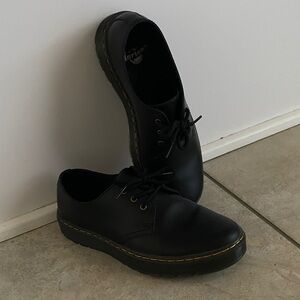Dr. Martens Zavala Black Leather Lace-Up Shoes